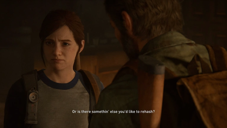 Ellie faces Joel as the subtitle asks if there is something else to rehash